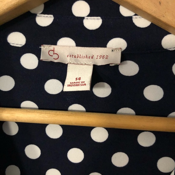 Blue polka dot dress - Picture 3 of 8